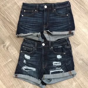 American Eagle Outfitters 2 pairs denim shorts